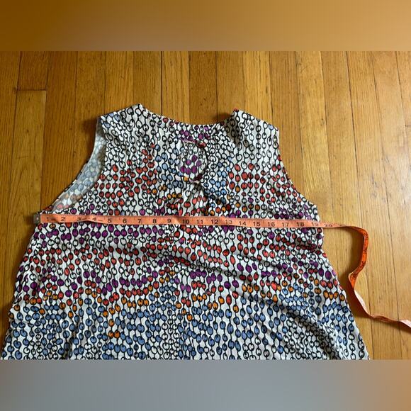 60s Vintage Nylon A Line Mini Dress with Funky Pattern - Picture 7 of 7